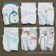 Boy Girl Wedding Flower Paper Craft Pacote 21 Die-Cut Tag Mini Cartão